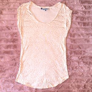 Light pink animal print top